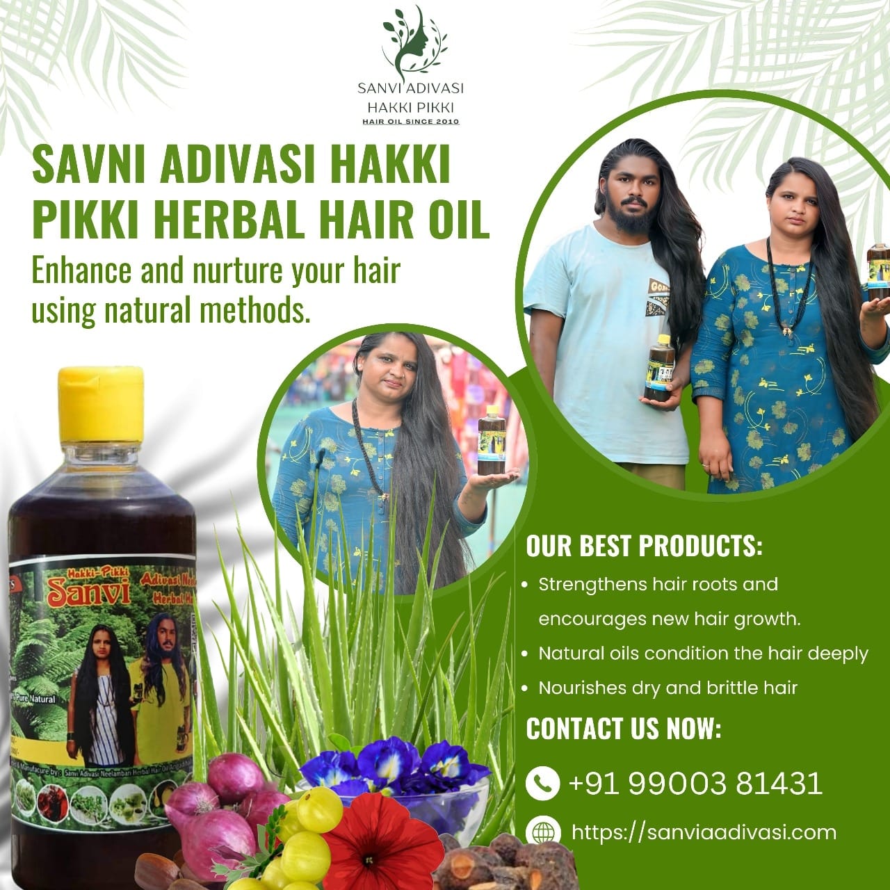 SANVI ADIVASI NEELAMBARI HERBAL HAIR OIL ALL VARIANT