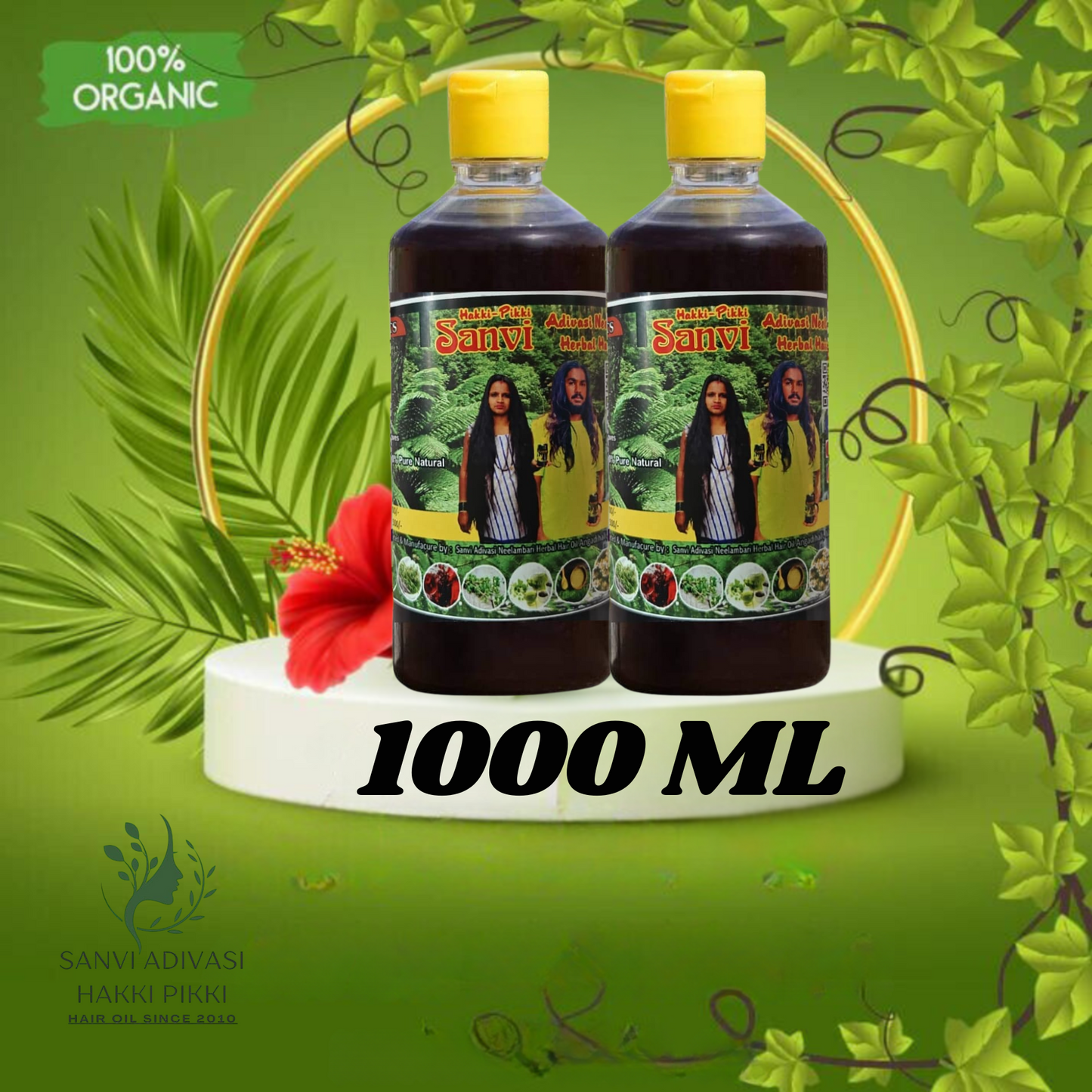 Sanvi Adivasi Neelambari Herbal Hair Oil 1000ml